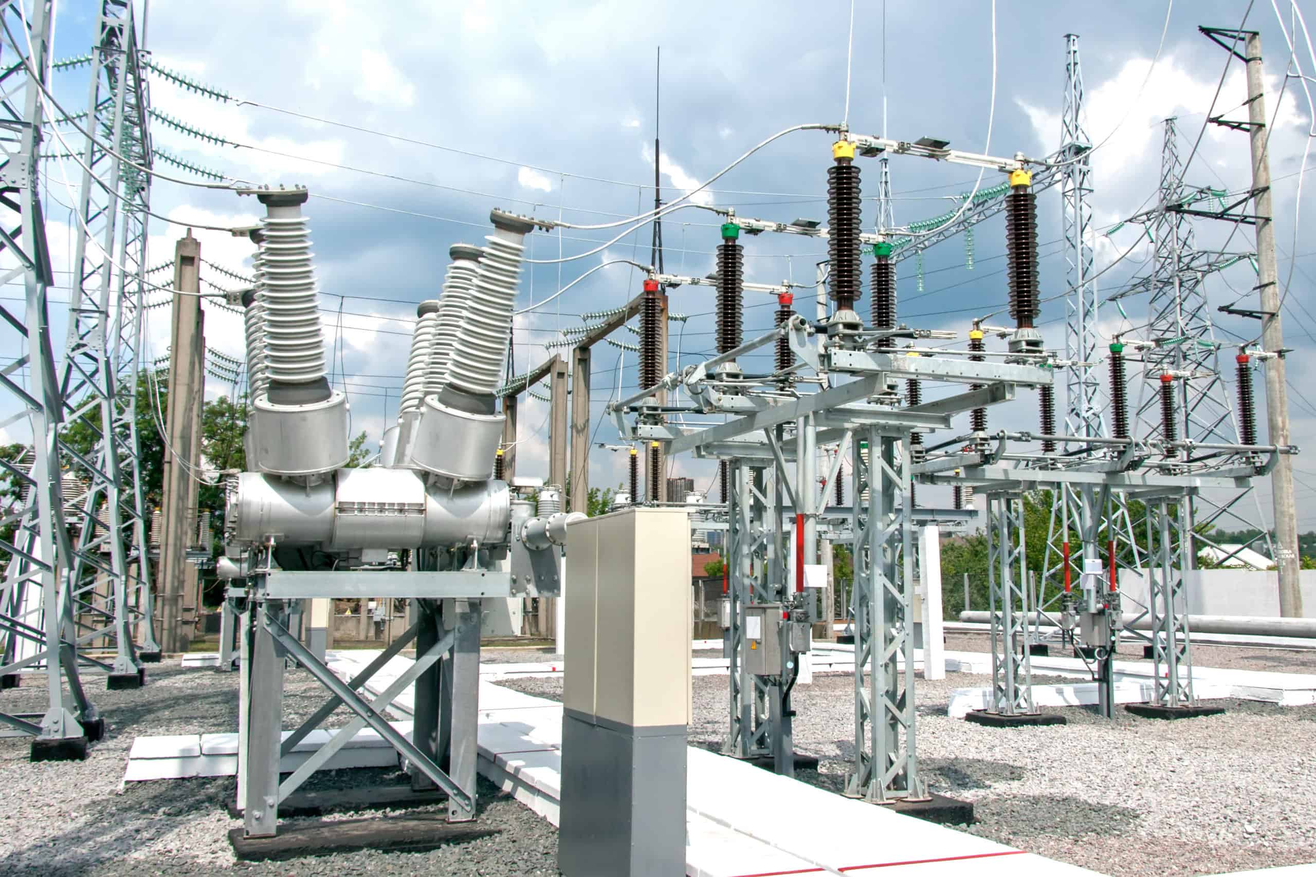 Electric power substation Electric power substation